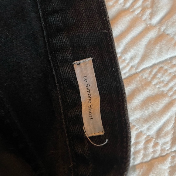 FRAME DENIM SHORTS BLACK SIZE 24 - Picture 4 of 4